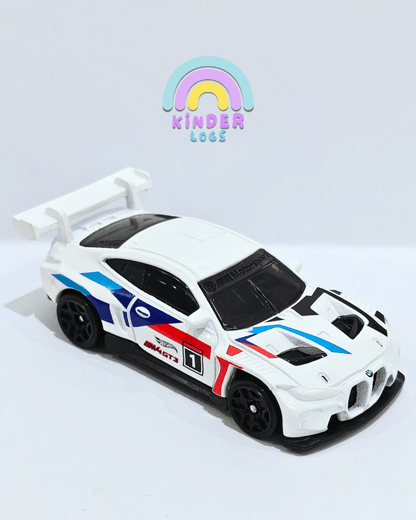 Hot Wheels BMW M4 GT3 - White (Uncarded - New) - Kinder Logs