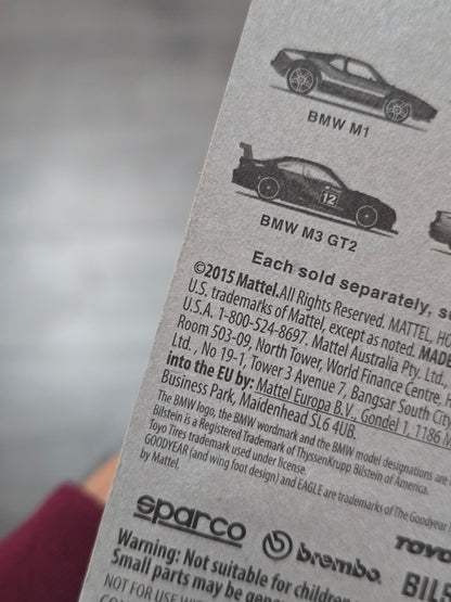 Hot Wheels BMW Z4 M - Grey (2015 Imported Card) - Kinder Logs