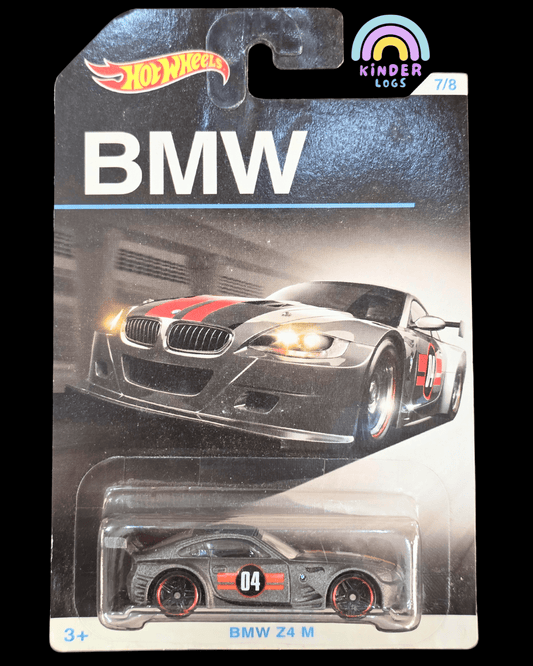 Hot Wheels BMW Z4 M - Grey (2015 Imported Card) - Kinder Logs