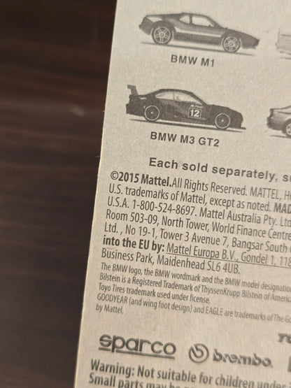 Hot Wheels BMW Z4 M - Grey (2015 Imported Card) - Kinder Logs