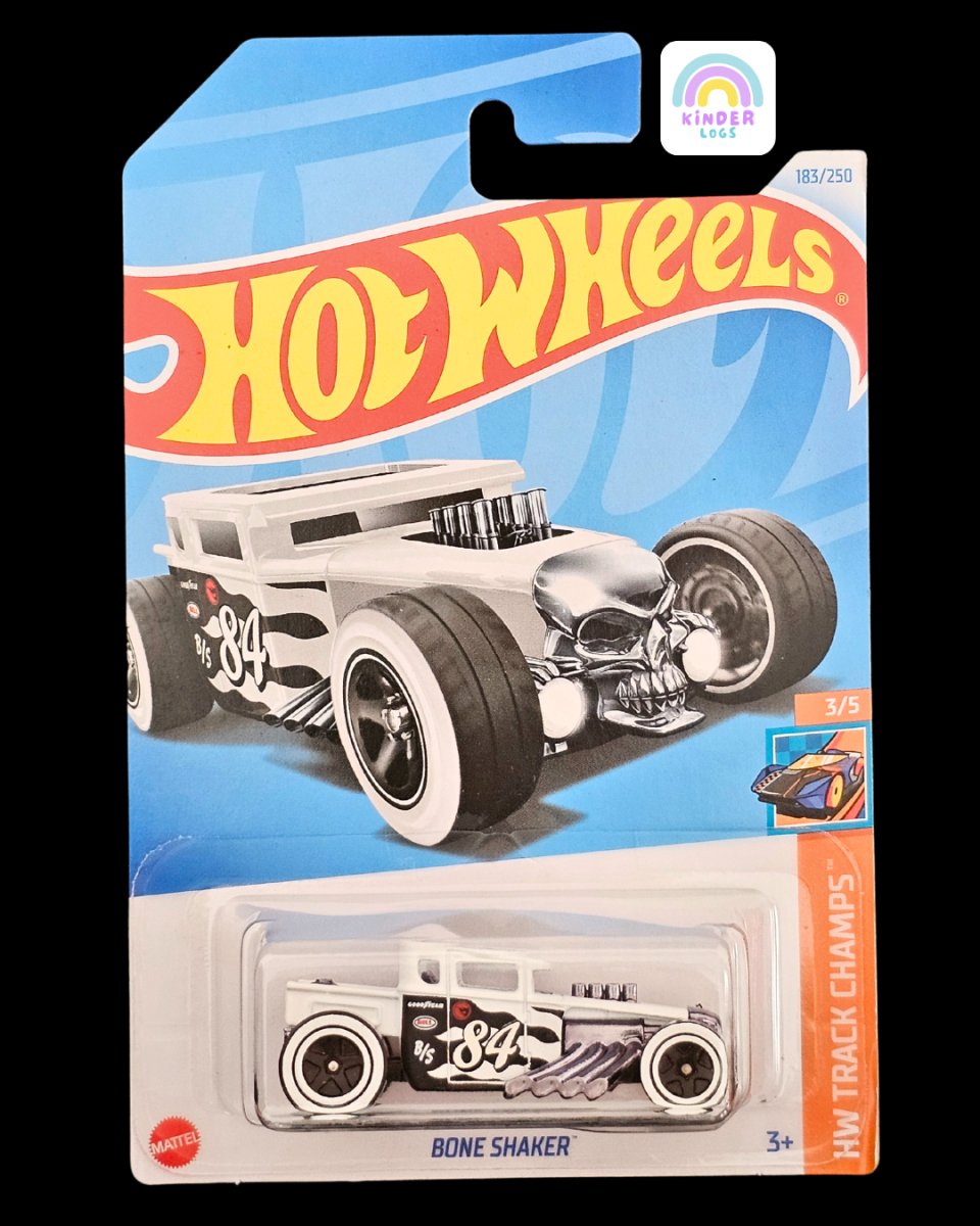 Coche A Escala Hot Wheels Bone Shaker 1:8 - Edición Halloween, Para Niños Mayores De 3 Años, Diseño Portátil