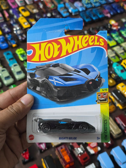 Hot Wheels Bugatti Bolide - Blue (Creased Card - Imported) - Kinder Logs