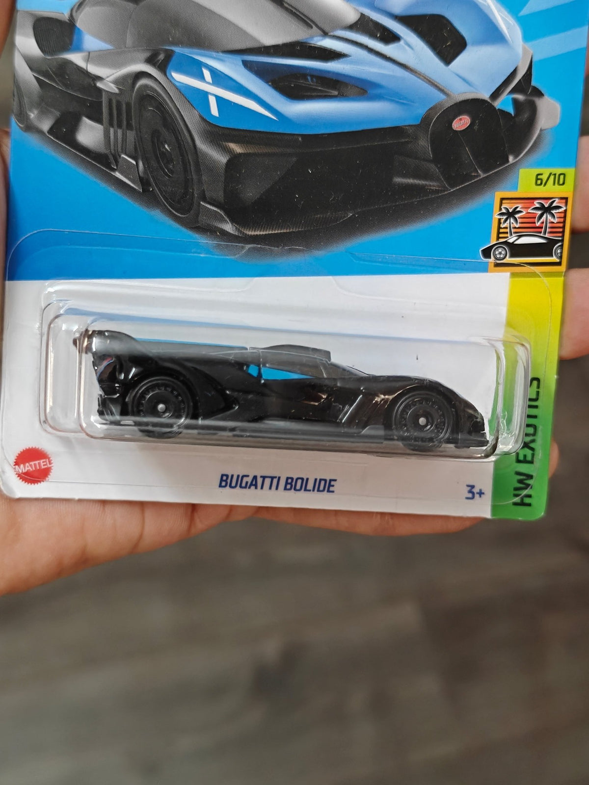 Hot Wheels Bugatti Bolide - Blue (Imported) - Kinder Logs