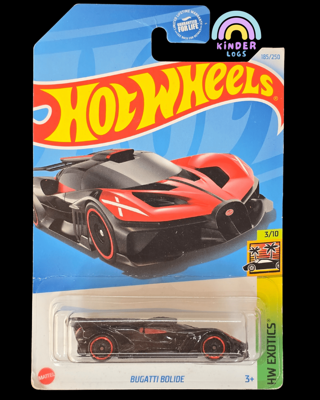 Hot Wheels Bugatti Bolide - Red (Imported) - Kinder Logs