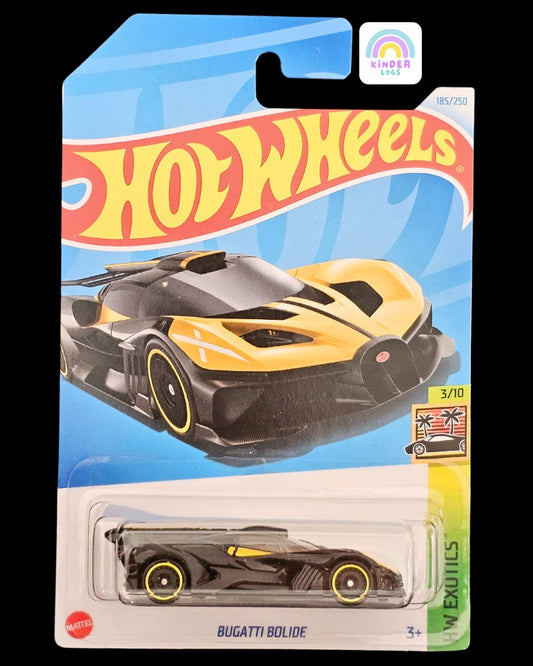 Hot Wheels Bugatti Bolide - Yellow Color (K Case) - Kinder Logs