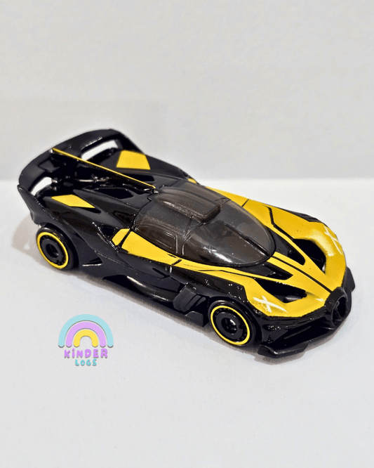 Hot Wheels Bugatti Bolide - Yellow (Uncarded) - Kinder Logs