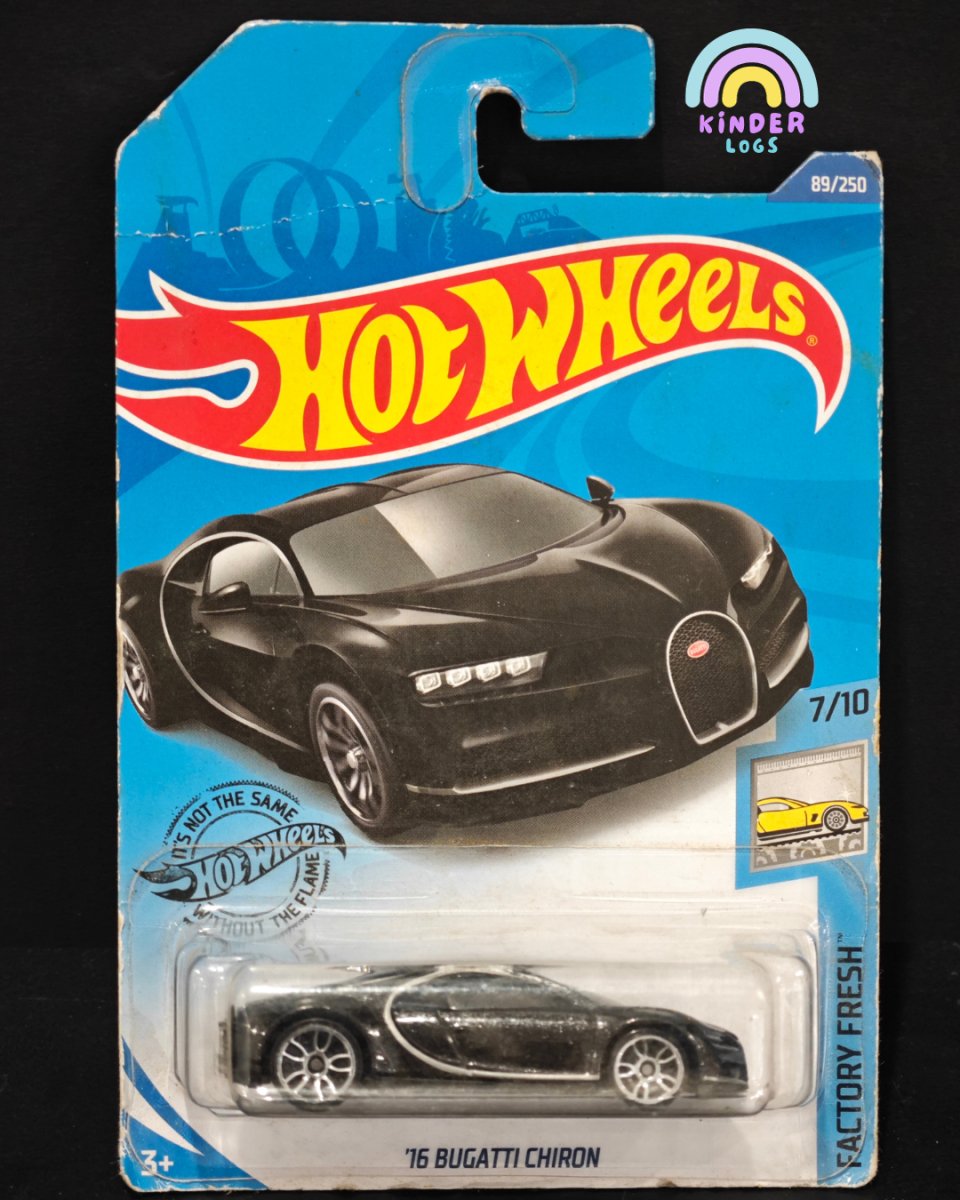 Hot Wheels Bugatti Chiron Supercar - Kinder Logs