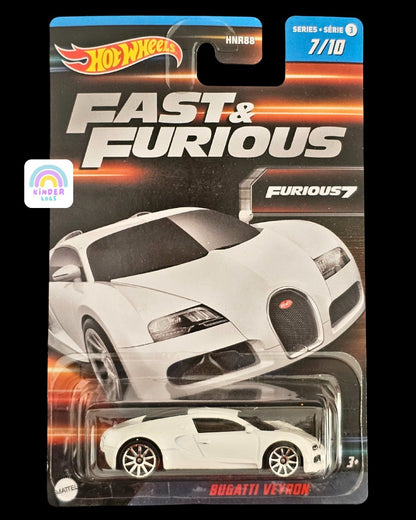 Hot Wheels Bugatti Veyron (Fast & Furious 7) - Kinder Logs