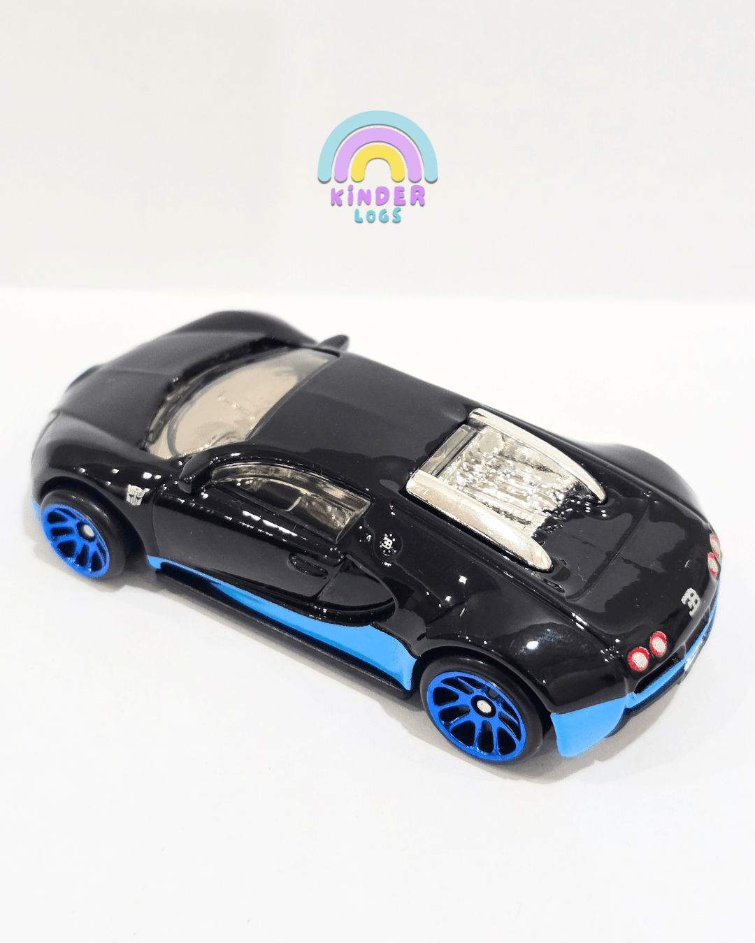 Hot Wheels Bugatti Veyron Transformers - Black (Uncarded) - Kinder Logs