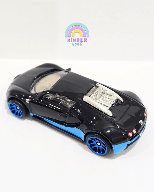 Hot Wheels Bugatti Veyron Transformers - Black (Uncarded) - Kinder Logs