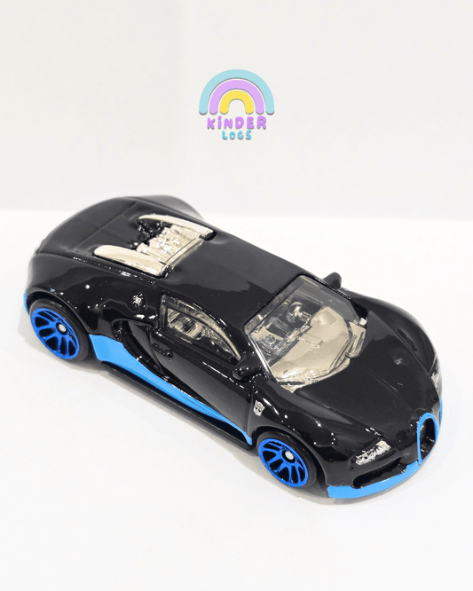 Hot Wheels Bugatti Veyron Transformers - Black (Uncarded) - Kinder Logs