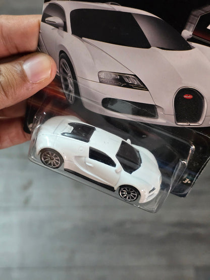 Hot Wheels Bugatti Veyron - White - Fast & Furious 7 (Imported) - Kinder Logs