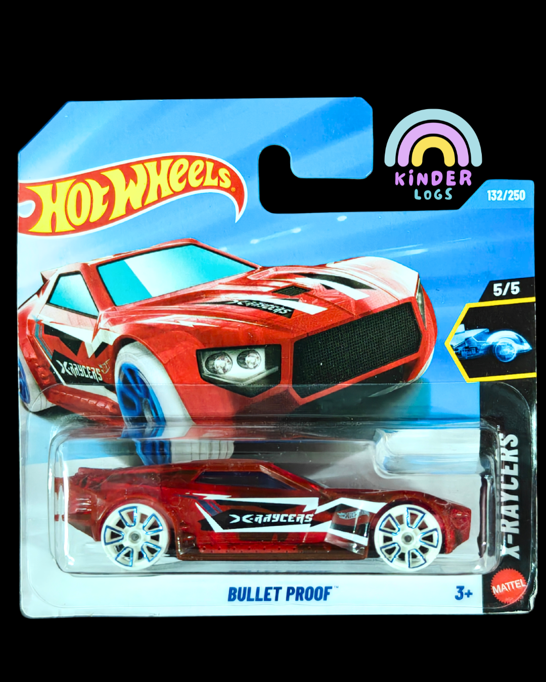 Hot Wheels Bullet Proof - Red (Short Card - Imported) - Kinder Logs