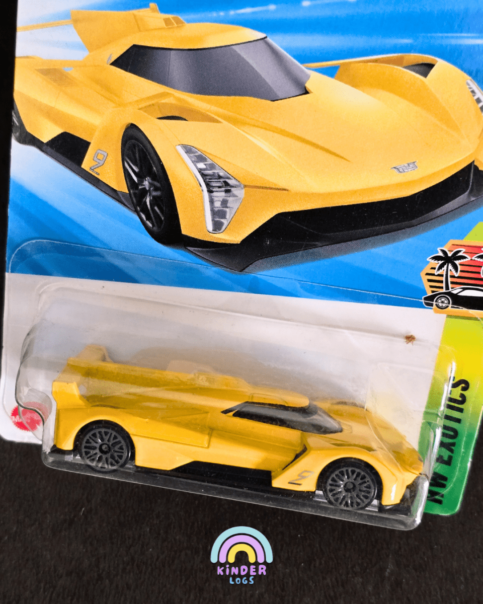 Hot Wheels Cadillac Project GTP Hypercar - Yellow (Imported) - Kinder Logs