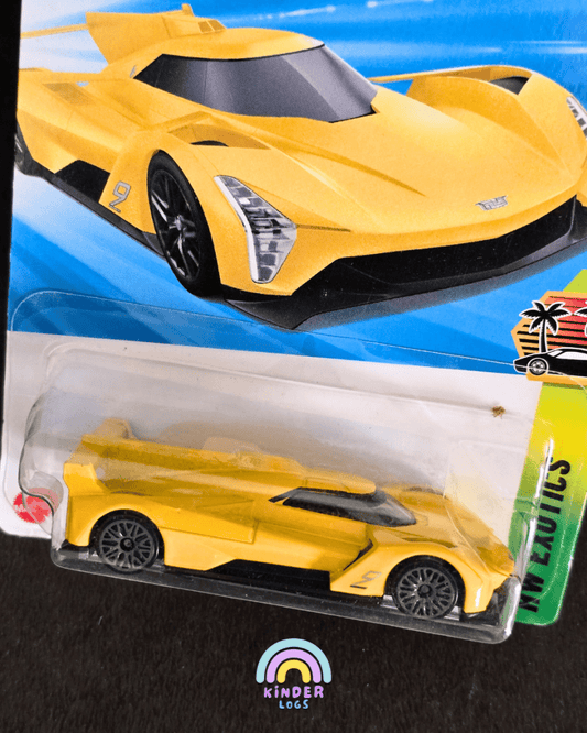 Hot Wheels Cadillac Project GTP Hypercar - Yellow (Imported) - Kinder Logs