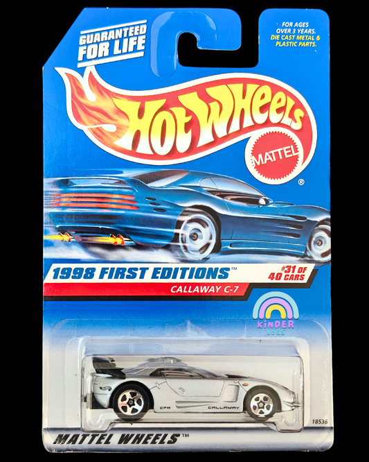 Hot Wheels Callaway C7 - Silver (Imported) - Kinder Logs