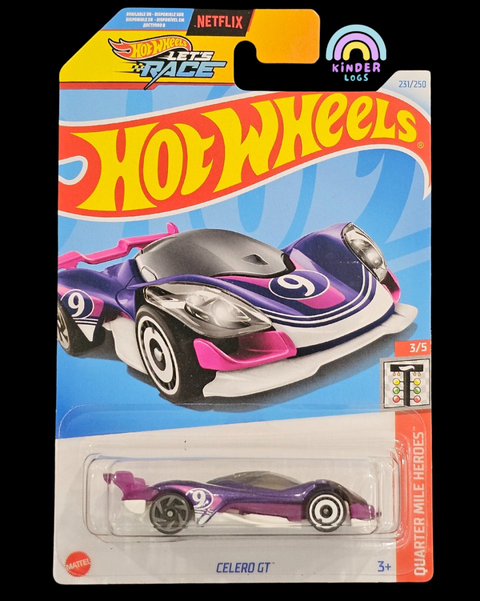 Hot Wheels Celero GT Purple/White - Kinder Logs