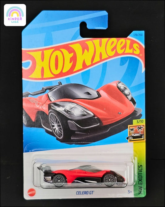 Hot Wheels Celero GT (Red Color) - Kinder Logs