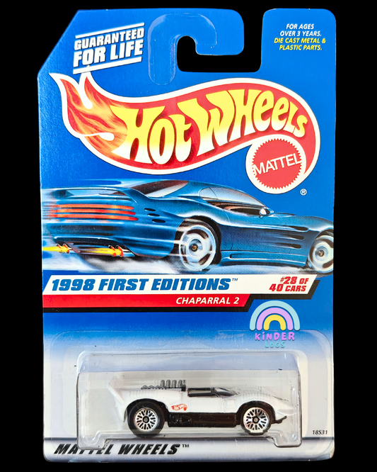 Hot Wheels Chaparral 2 - White (Imported) - Kinder Logs