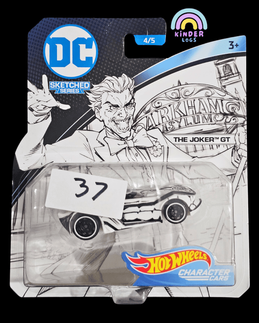 Hot Wheels Character Cars - DC Sketched Series - The Joker GT - Kinder Logs