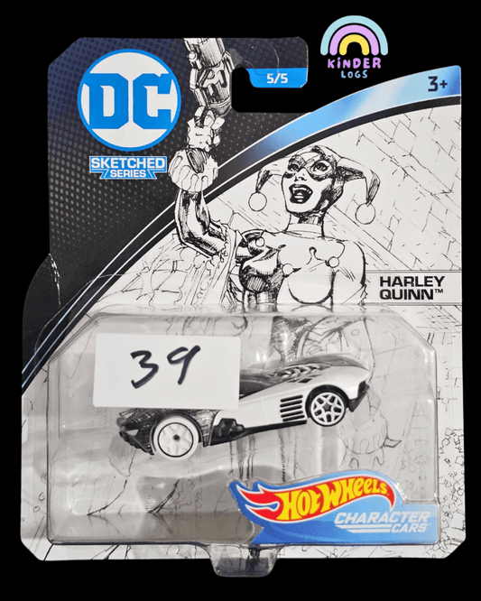 Hot Wheels Character Cars - Harley Quinn - DC Sketched Series - Kinder Logs