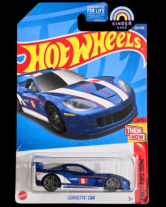 Hot Wheels Chevrolet Corvette C6R - Blue (Imported) - Kinder Logs