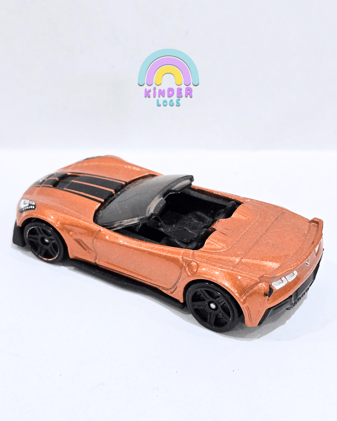 Hot Wheels Chevrolet Corvette C7 Z06 Convertible (Used Car) - Kinder Logs