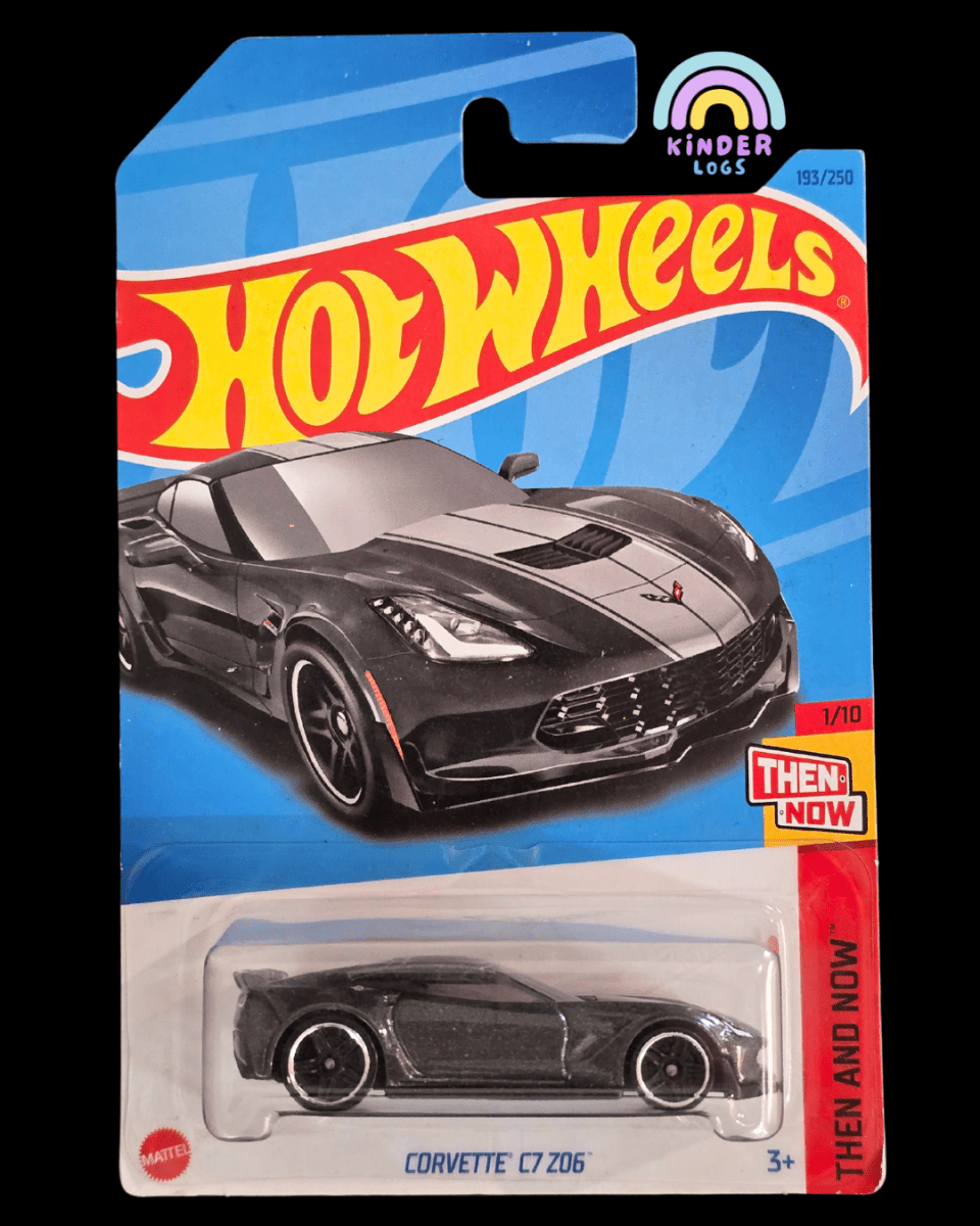 Hot Wheels Chevrolet Corvette C7 Z06 - Grey - Kinder Logs