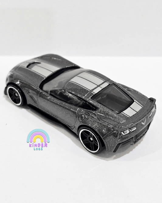 Hot Wheels Chevrolet Corvette C7 Z06 - Grey (Uncarded) - Kinder Logs