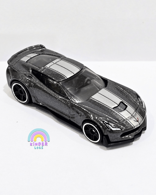 Hot Wheels Chevrolet Corvette C7 Z06 - Grey (Uncarded) - Kinder Logs