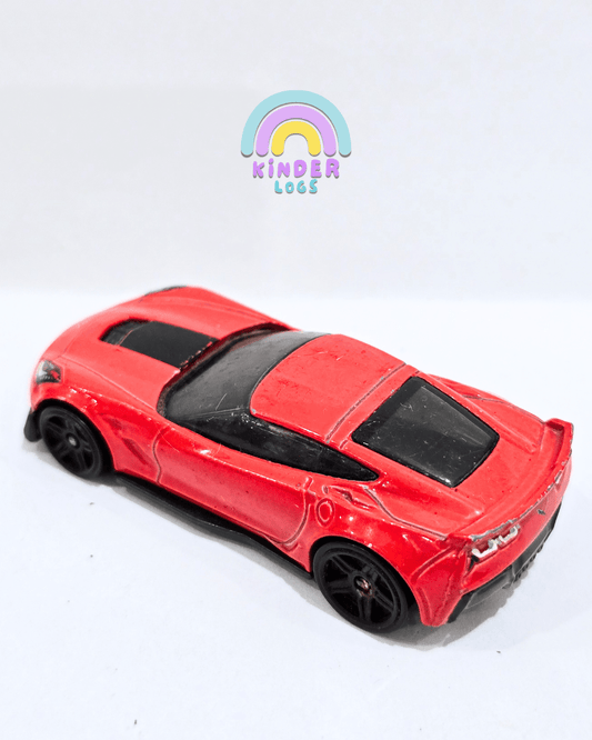 Hot Wheels Chevrolet Corvette C7 Z06 - Red (Used Car) - Kinder Logs