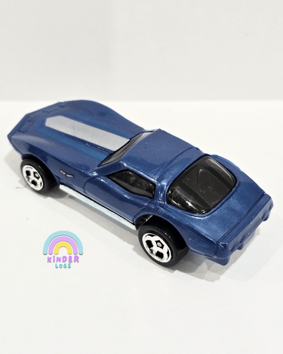 Hot Wheels Chevrolet Corvette Stingray - Blue (Uncarded) - Kinder Logs