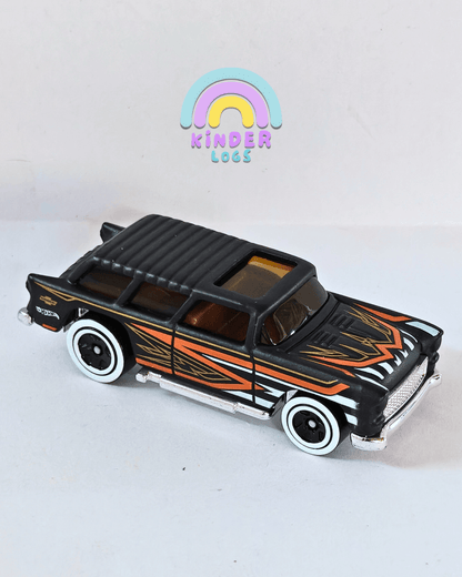 Hot Wheels Classic '55 Nomad - Black (Uncarded - New) - Kinder Logs