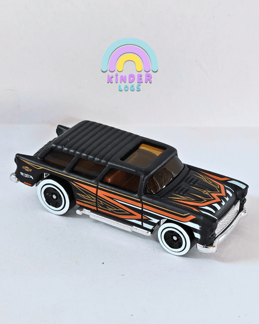 Hot Wheels Classic '55 Nomad - Black (Uncarded - New) - Kinder Logs