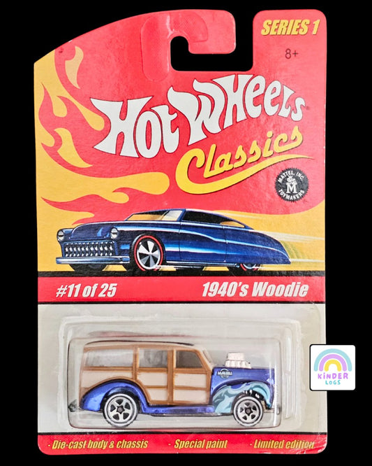 Hot Wheels Classics 1940's Woodie (Very Rare) - Kinder Logs