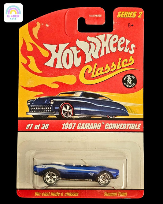 Hot Wheels Classics 1967 Chevrolet Camaro Convertible (SC) - Kinder Logs