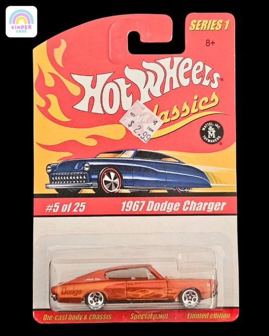 Hot Wheels Classics 1967 Dodge Charger Limited Edition - Kinder Logs