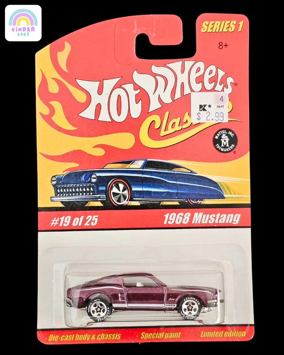 Hot Wheels Classics 1968 Ford Mustang Limited Edition - Kinder Logs