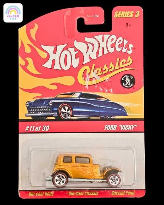 Hot Wheels Classics Ford Vicky Vintage Car - Kinder Logs