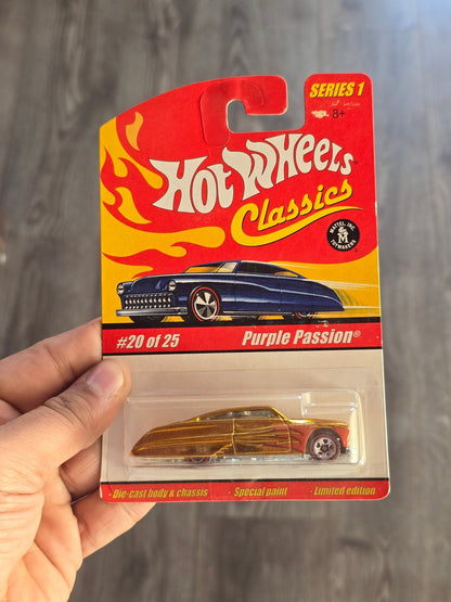 Hot Wheels Classics Purple Passion - Gold (Series 1 20) - Kinder Logs