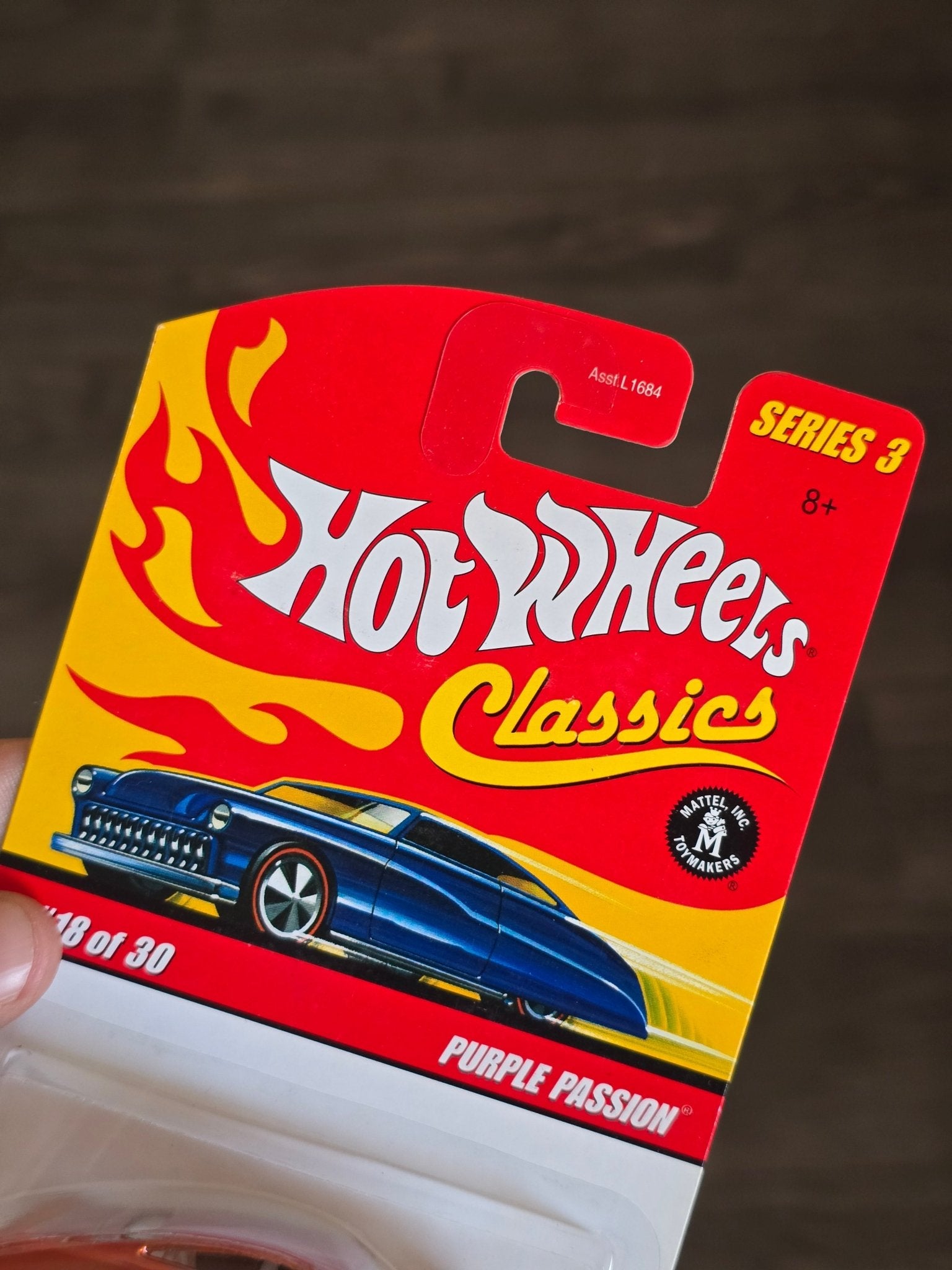 Hot Wheels Classics Purple Passion - Orange (Series 3 18) - Kinder Logs
