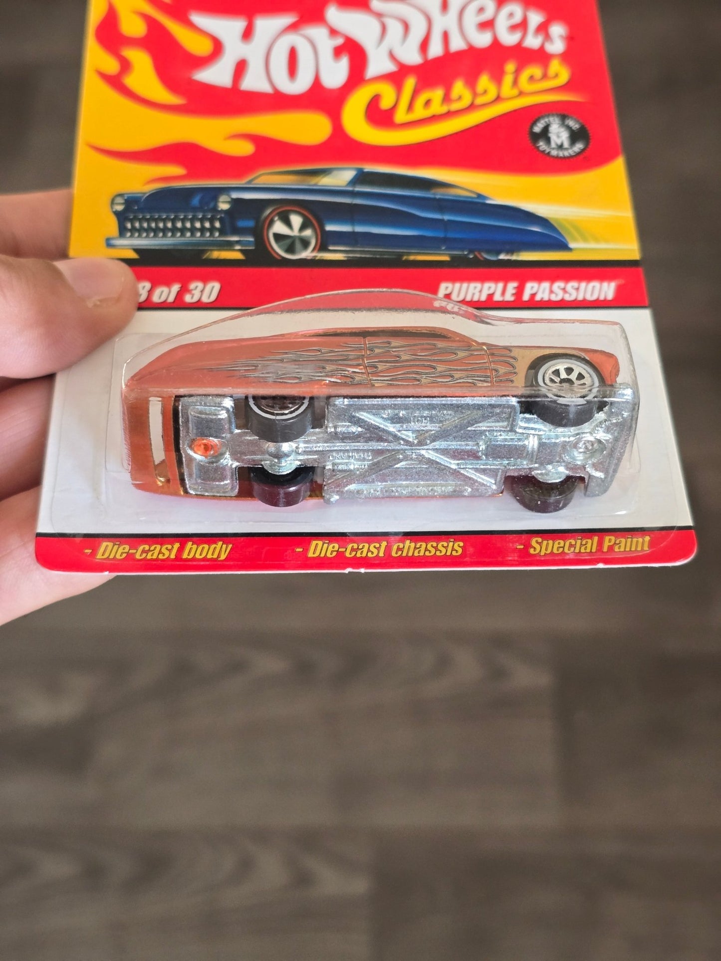 Hot Wheels Classics Purple Passion - Orange (Series 3 18) - Kinder Logs