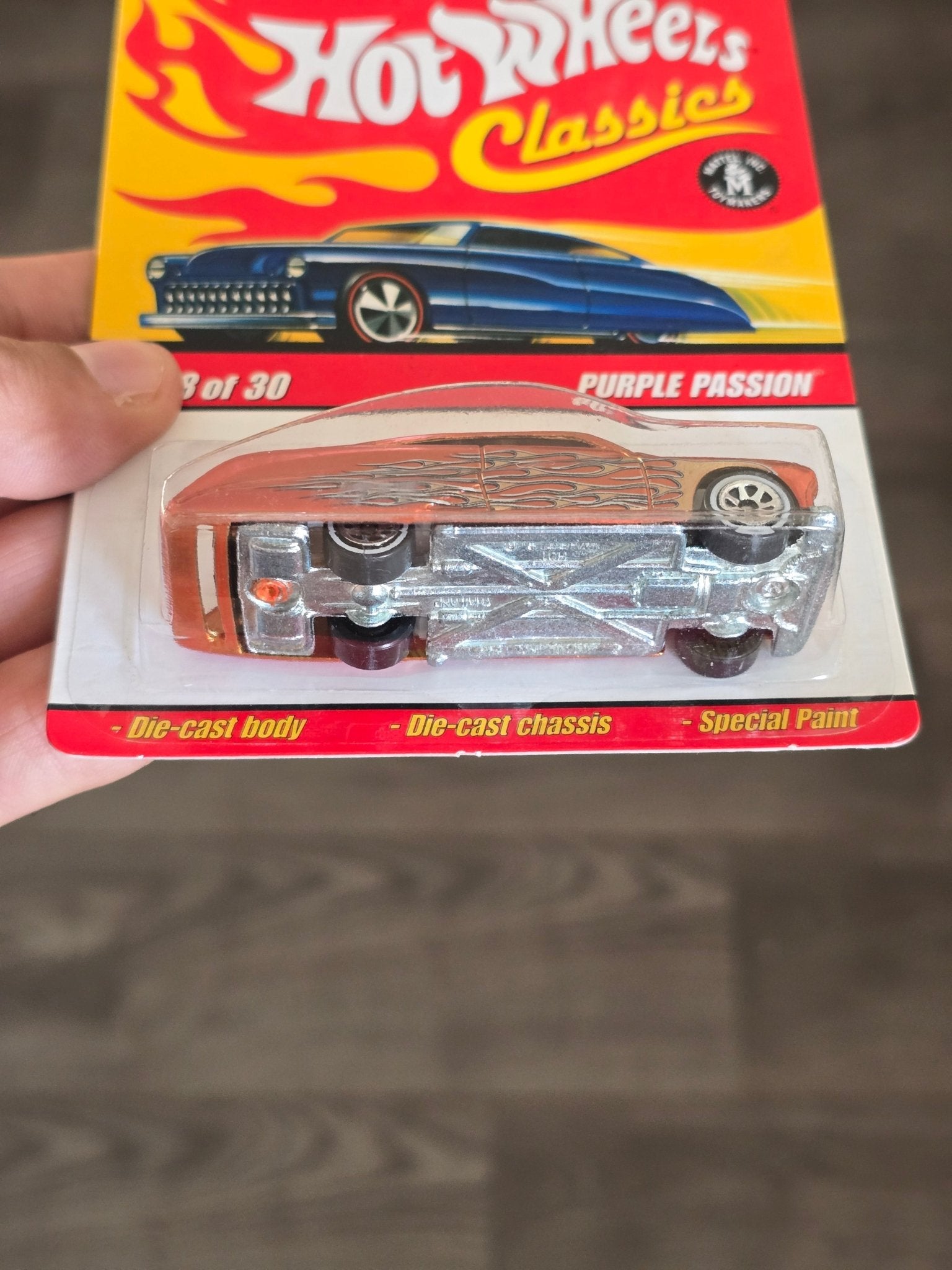 Hot Wheels Classics Purple Passion - Orange (Series 3 18) - Kinder Logs