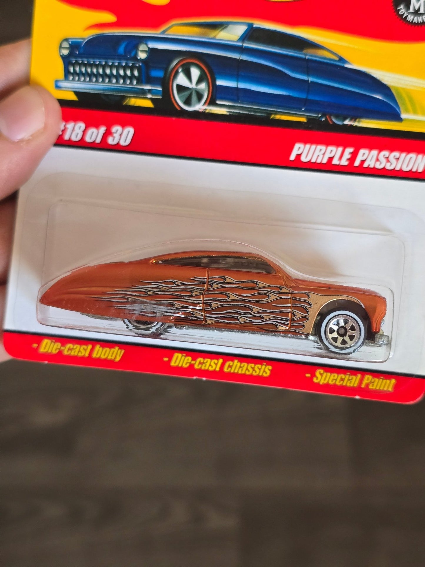 Hot Wheels Classics Purple Passion - Orange (Series 3 18) - Kinder Logs