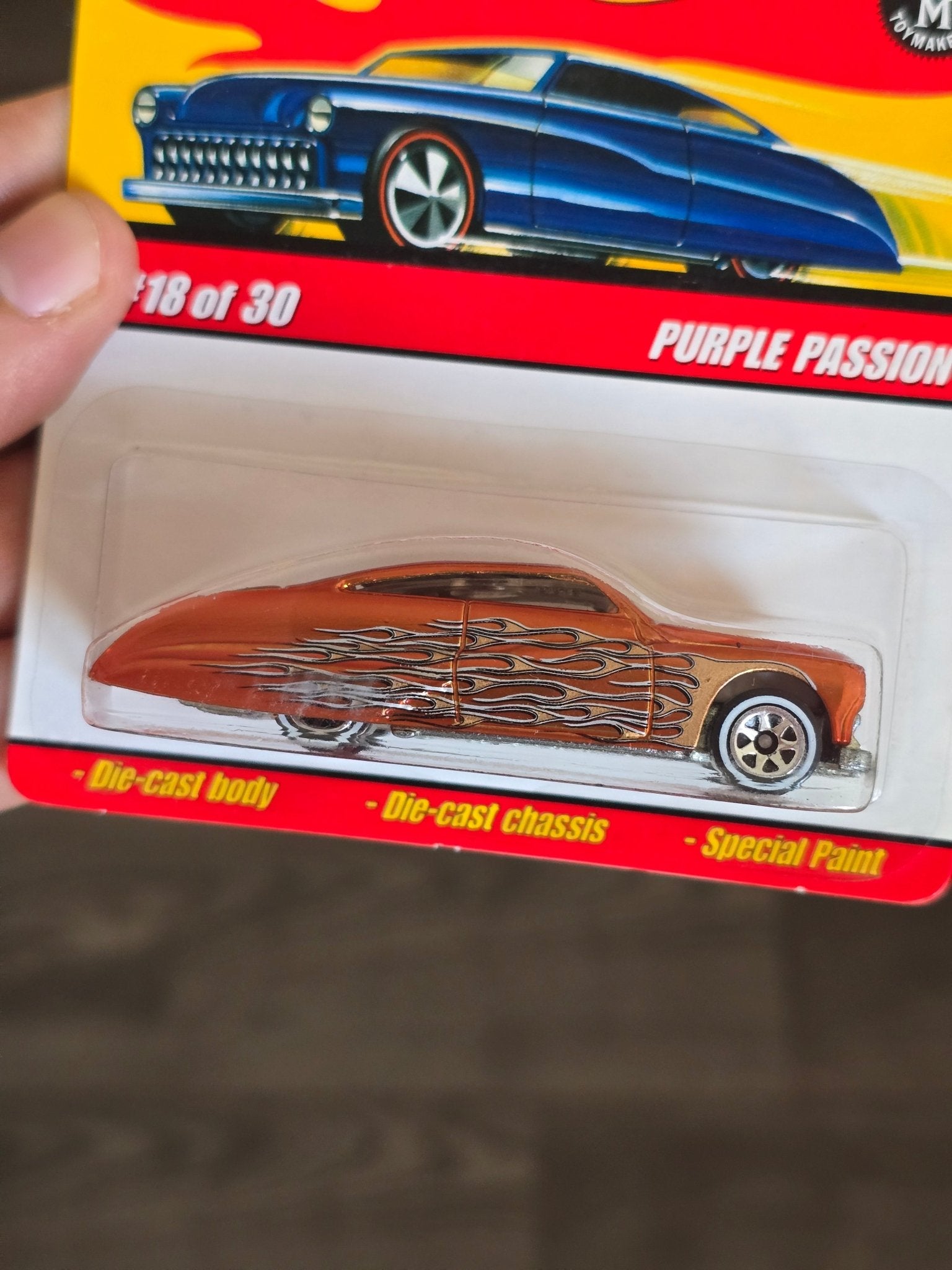 Hot Wheels Classics Purple Passion - Orange (Series 3 18) - Kinder Logs