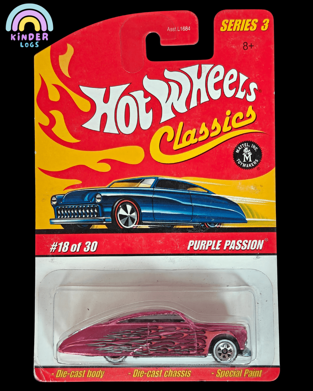 Hot Wheels Classics Purple Passion - Pink (Series 3 18) - Kinder Logs
