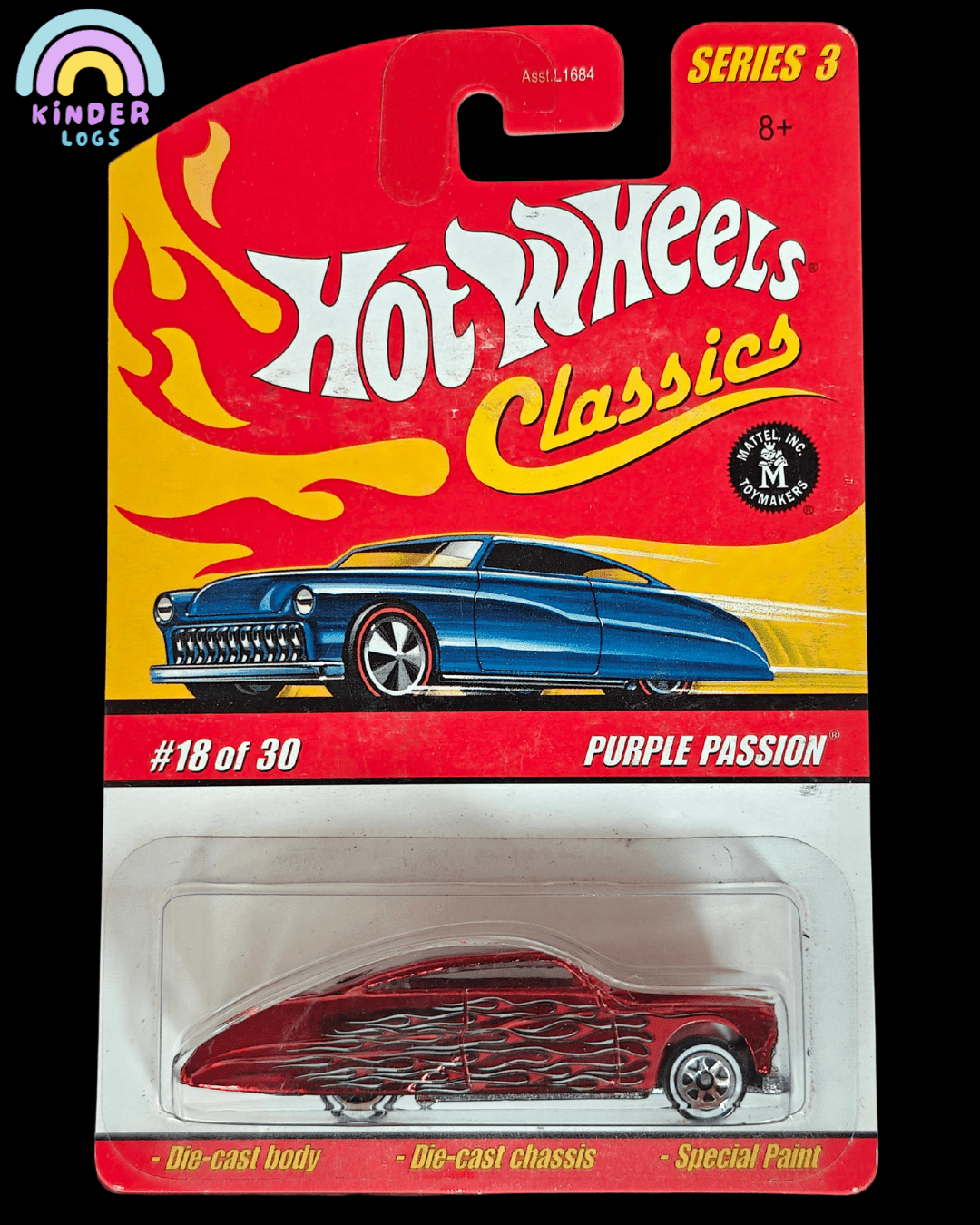 Hot Wheels Classics Purple Passion - Red (Series 3 18) - Kinder Logs