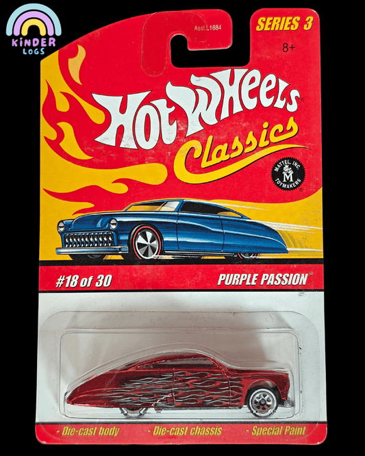 Hot Wheels Classics Purple Passion - Red (Series 3 18) - Kinder Logs