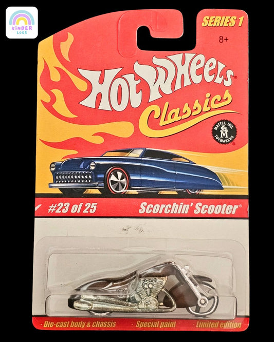 Hot Wheels Classics Scorchin' Scooter (Old Card) - Kinder Logs