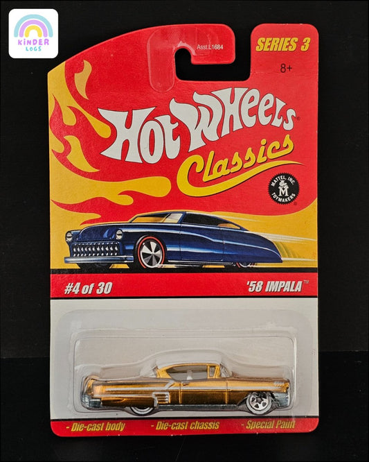 Hot Wheels Classics Series 3 1958 Chevrolet Impala - Kinder Logs